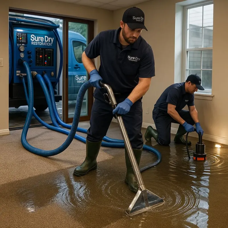 Water Extraction and Removal process in West Hazleton, PA